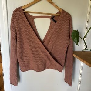Open knit top